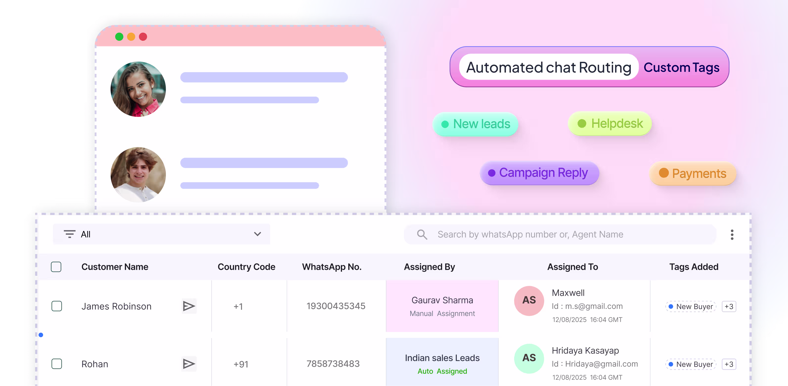 Contacts screenshot